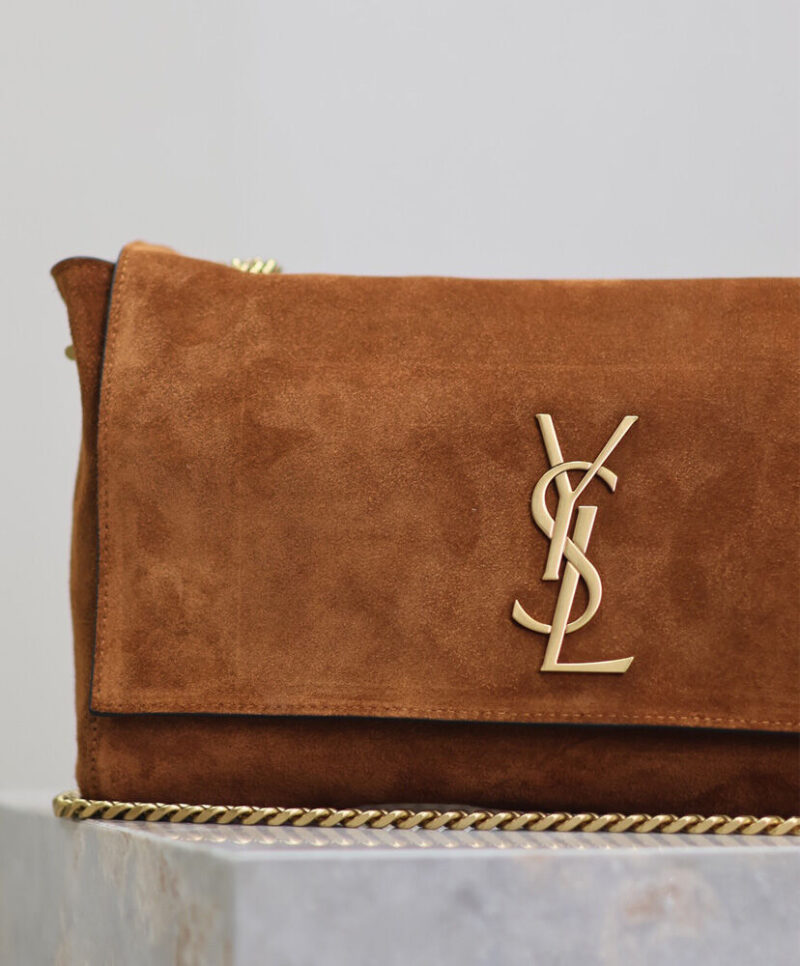 Saint Laurent Reversible Medium Kate In Suede